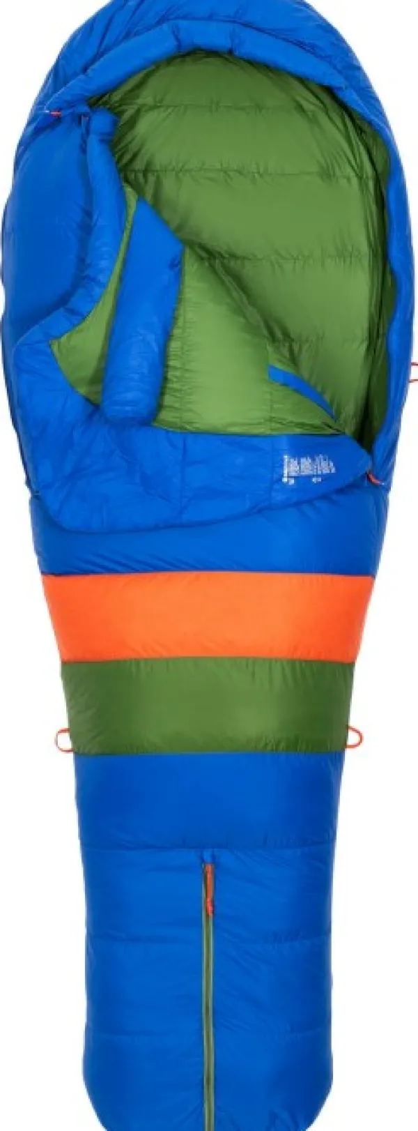 Marmot Sawtooth Lonf extraleveä untuvamakuupussi Dark Azure/Foliage Unisex| Makuupussit/Kolmen Vuodenajan Makuupussit