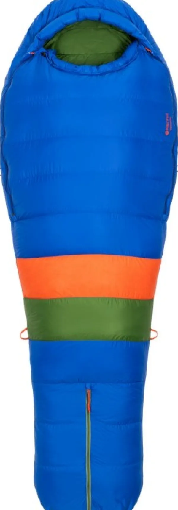 Marmot Sawtooth Lonf extraleveä untuvamakuupussi Dark Azure/Foliage Unisex| Makuupussit/Kolmen Vuodenajan Makuupussit