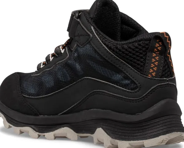 Merrell Lasten Kengät^Junior Moab Speed Mid A/C Waterproof lasten ulkoilukengät, musta