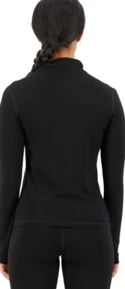 Mons Royale Hupparit, Fleecet Ja Välipaidat^Cascade Merino Flex 200 1/4 Zip naisten kerrastopaita, musta