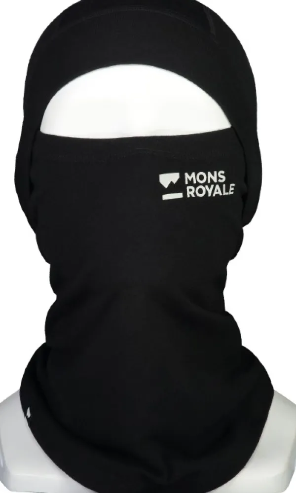 Mons Royale Unisex Olympus Balaclava, musta| Päähineet, huivit ja kaulurit/Balaclavat Ja Kasvomaskit