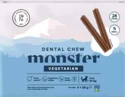 Monster Makupalat^Dog Dental Chew Vegan hammashoitoherkku, S, 28 kpl
