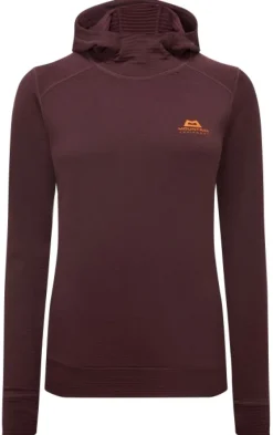 Mountain Equipment Hupparit, Fleecet Ja Välipaidat^Lumiko Hoody naisten fleecetakki, viininpunainen