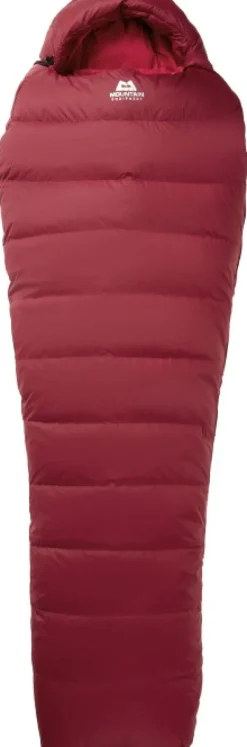 Mountain Equipment Olympus 450 Long Left Zip -5°C naisten untuvamakuupussi, viininpunainen| Makuupussit/Kolmen Vuodenajan Makuupussit