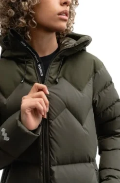 Mountain Works Talvitakit^Cocoon Down Coat naisten untuvatakki, Military