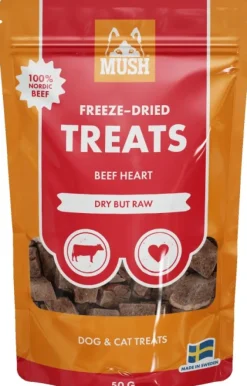 MUSH VAINU MUSH Treats Frystorkat Nöthjärta 50 g| Makupalat
