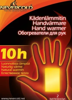 Nevercold Lämpövaatteet^-kädenlämmitin, 10-pack (10x2 kpl)