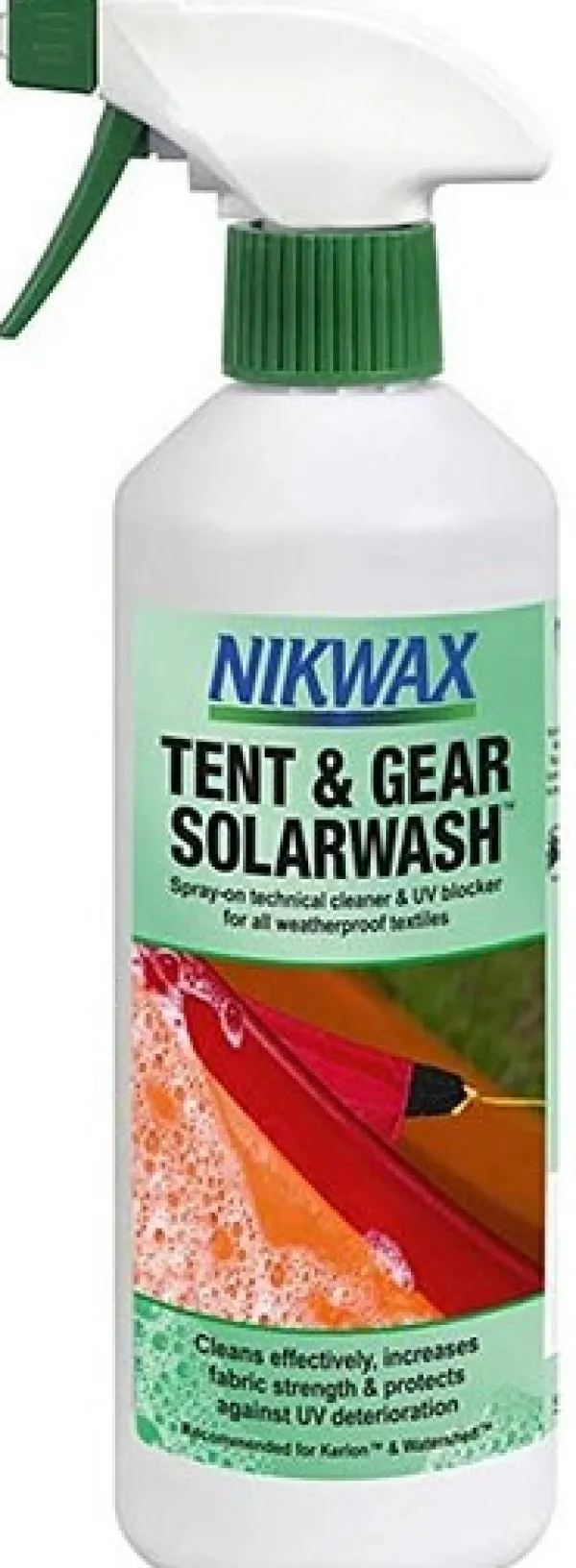 Nikwax Tent & Gear Solar Wash 500 ml -puhdistusaine| Tekstiilinhoito