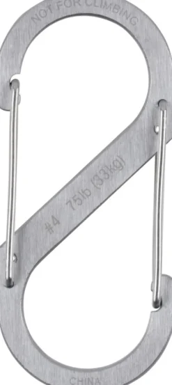 Nite Ize S-Biner Size #4 Stainless| Reppujen Ja Laukkujen Tarvikkeet
