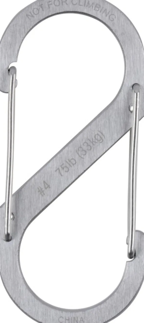Nite Ize S-Biner Size #4 Stainless| Reppujen Ja Laukkujen Tarvikkeet