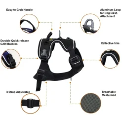 OllyDog Valjaat^Alpine Reflective Harness valjaat, punainen