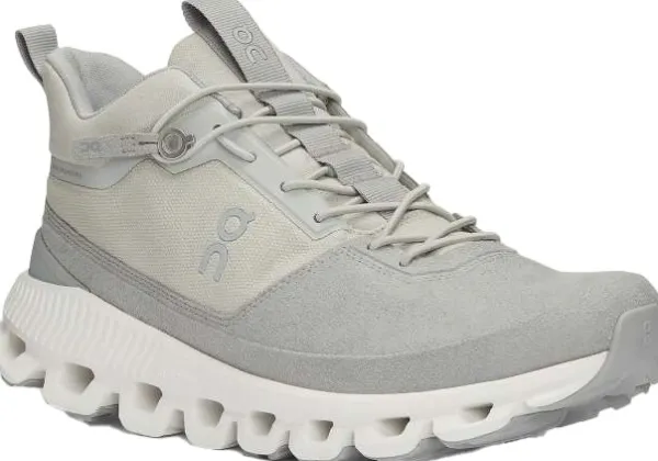 On Running Metsästyskengät^Cloud Hi naisten juoksukengät, harmaa/valkoinen