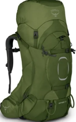 Osprey Reput Ja Rinkat^Aether 55 -rinkka, 55L (Mustard Green)
