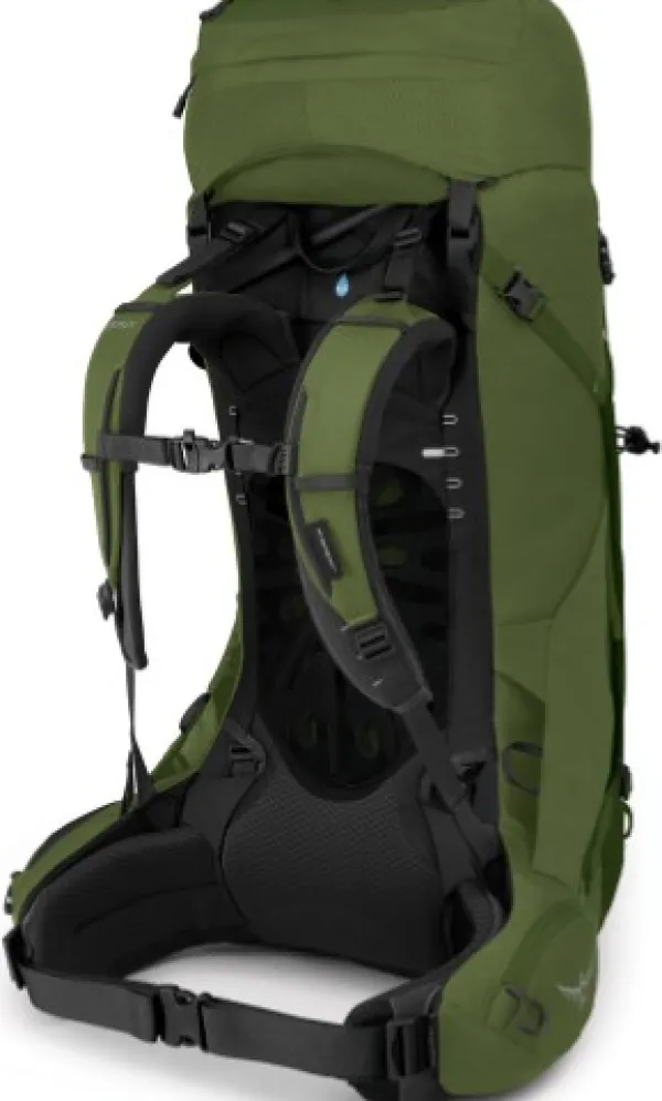 Osprey Reput Ja Rinkat^Aether 55 -rinkka, 55L (Mustard Green)