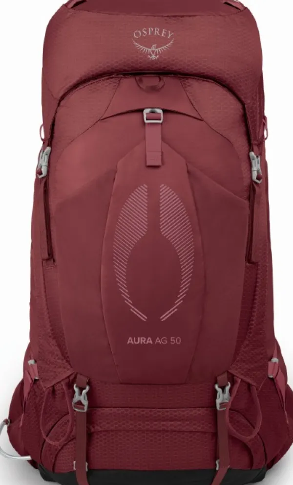 Osprey Aura AG 50 naisten rinkka, Berry Sorbet Red| Reput Ja Rinkat