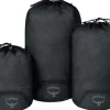 Osprey Daylite Mesh Stuff Sacks Black| Suojapussit Ja Kotelot