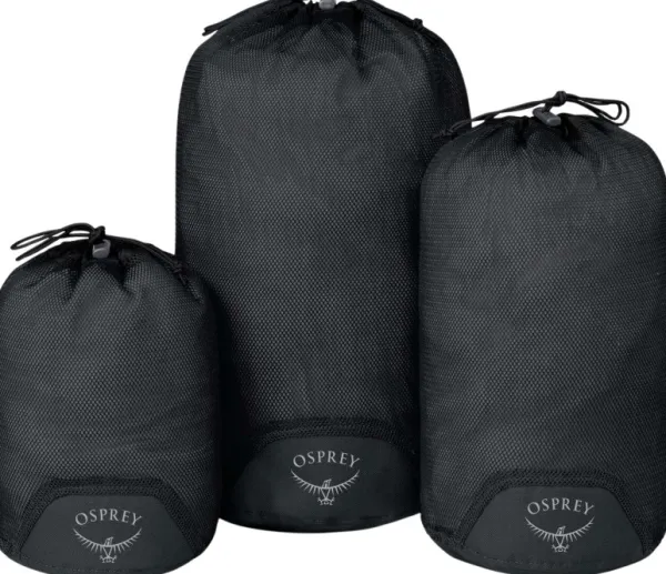 Osprey Daylite Mesh Stuff Sacks Black| Suojapussit Ja Kotelot