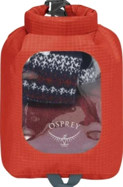Osprey Dry Sack 3 w/window Mars Orange| Suojapussit Ja Kotelot