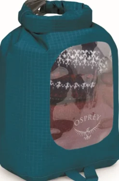 Osprey Dry Sack window kuivapussi, 3 L, petrooli| Kuiva- Ja Pakkauspussit