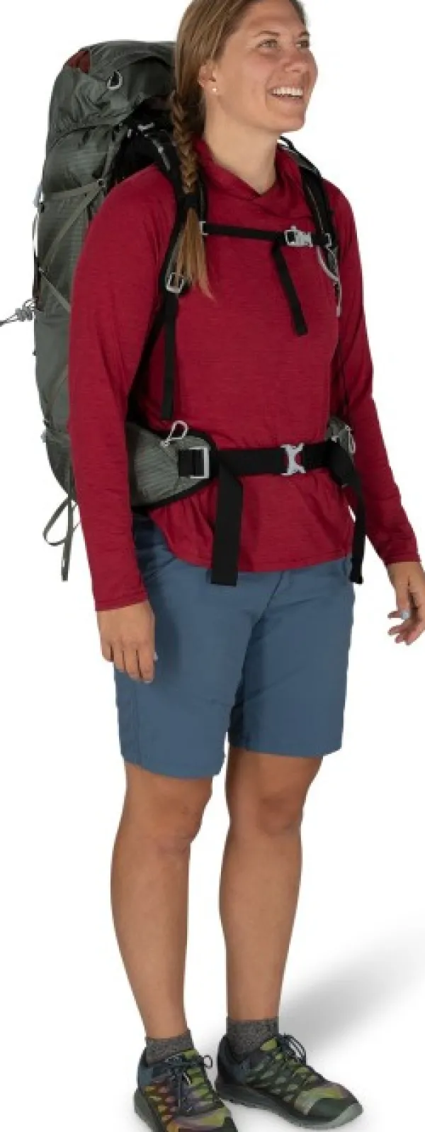 Osprey Eja 58 naisten rinkka, harmaa| Reput Ja Rinkat