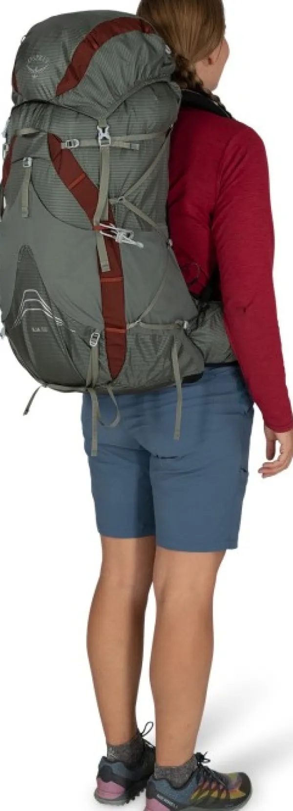 Osprey Eja 58 naisten rinkka, harmaa| Reput Ja Rinkat