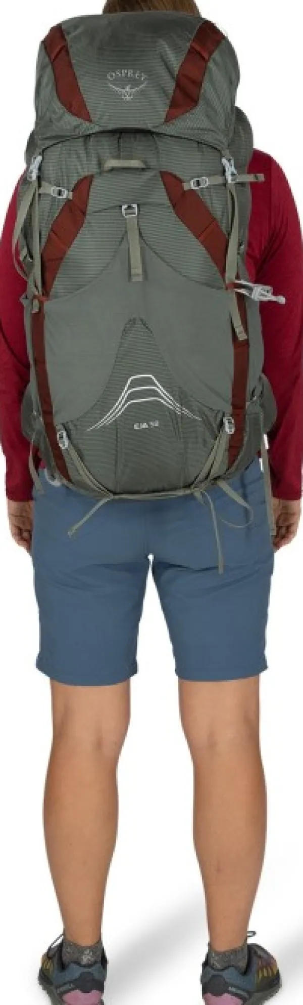 Osprey Eja 58 naisten rinkka, harmaa| Reput Ja Rinkat