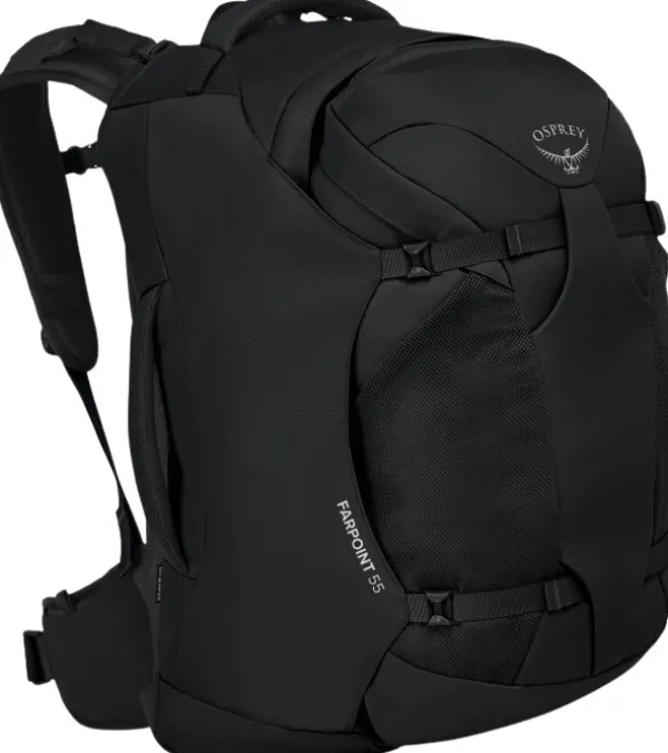 Osprey Matkalaukut^Farpoint 55 matkailurinkka, musta