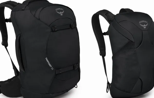 Osprey Matkalaukut^Farpoint 55 matkailurinkka, musta