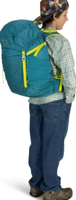 Osprey Reput Ja Rinkat^Kids Jet 28 Blue Spikemoss/Lemongrass