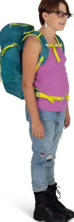 Osprey Reput Ja Rinkat^Kids Jet 28 Blue Spikemoss/Lemongrass