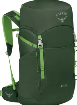 Osprey Reput Ja Rinkat^Kids Jet 28 Green Canopy/Limeline Green