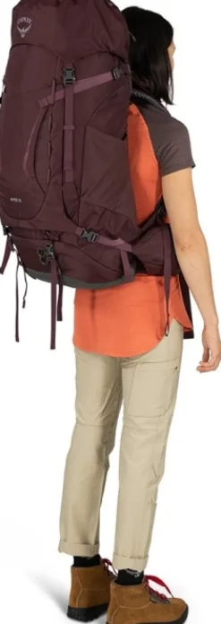 Osprey Reput Ja Rinkat^Kyte 58 naisten rinkka, ruskeapunainen