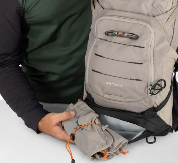 Osprey M's Raptor 14 Pediment Grey| Polkupyoralaukut