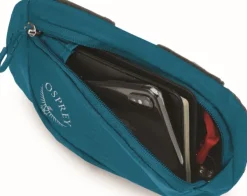 Osprey Pack Pocket Zippered lisätasku, petrooli| Reppujen Ja Laukkujen Tarvikkeet