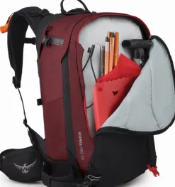 Osprey Reput Ja Rinkat^Sopris Pro Avy 30 laskettelureppu, punaruskea/musta