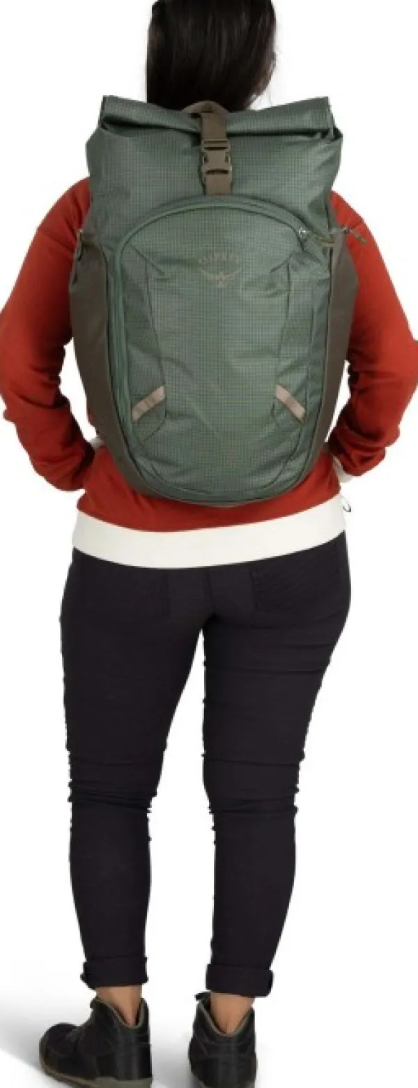 Osprey Reput Ja Rinkat^Transporter Roll Top Pack Raven Black/Black