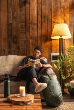 Osprey Reput Ja Rinkat^Transporter Roll Top Pack Raven Black/Black