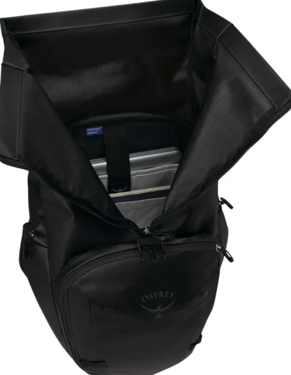 Osprey Reput Ja Rinkat^Transporter Roll Top Pack Raven Black/Black