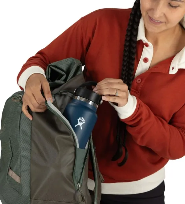 Osprey Reput Ja Rinkat^Transporter Roll Top Pack Raven Black/Black