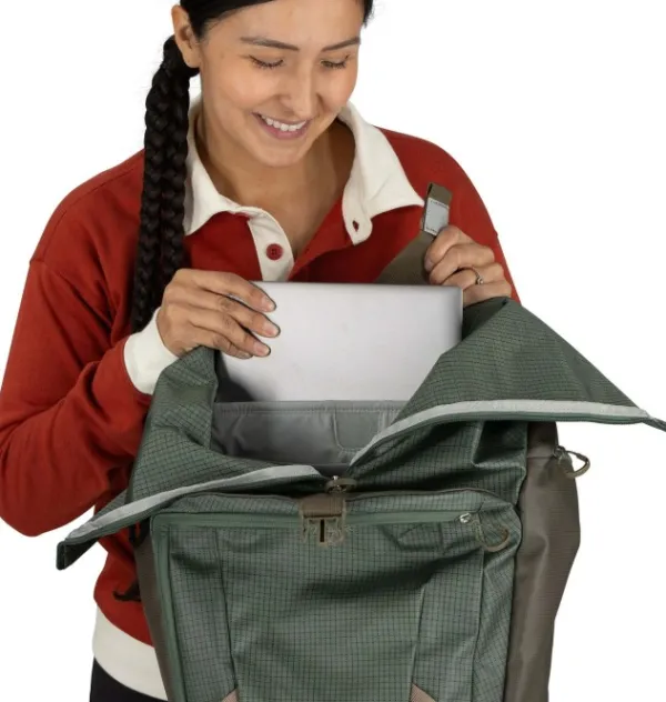 Osprey Reput Ja Rinkat^Transporter Roll Top Pack Raven Black/Black