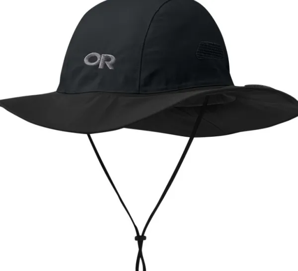 Outdoor Research Metsästysasusteet/Metsästyshatut^Outdoor Reserach Seattle Rain Hat vedenpitävä lierihattu, musta