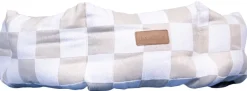 PAIKKA Check Bed Beige 95 cm| Koiranpedit