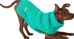 PAIKKA Knit Sweater koiran villapaita, 20-30 cm, Green| Neuletakit