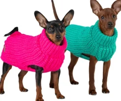 PAIKKA Knit Sweater koiran villapaita, 20-30 cm, Green| Neuletakit