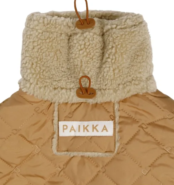 PAIKKA Quilted Sherpa Jacket koiran takki, Camel| Talvitakit