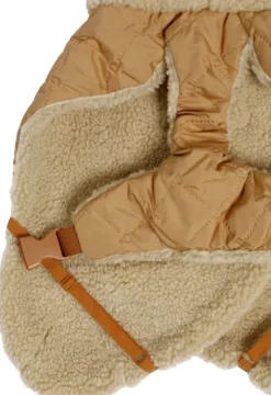 PAIKKA Quilted Sherpa Jacket koiran takki, Camel| Talvitakit