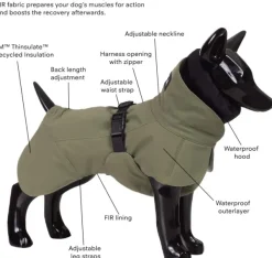 PAIKKA Visibility Winter Jacket talvitakki infrapunakangasvuorilla, 35-50 cm, lila| Talvitakit