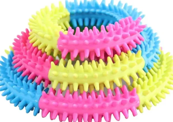 Pawise Koiranlelu Rainbow World Ring Ø15,5 cm| Koiranpentujen Tarvikkeet