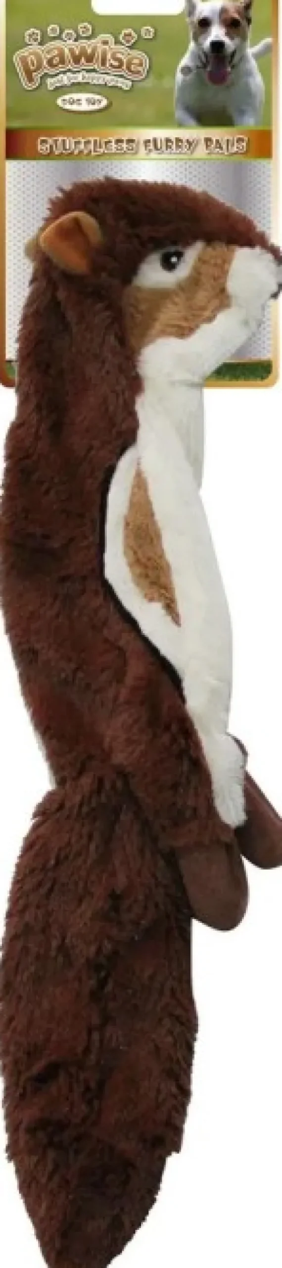 Pawise Pehmeät Lelut^koiranlelu Stuffingless Orava 35 cm