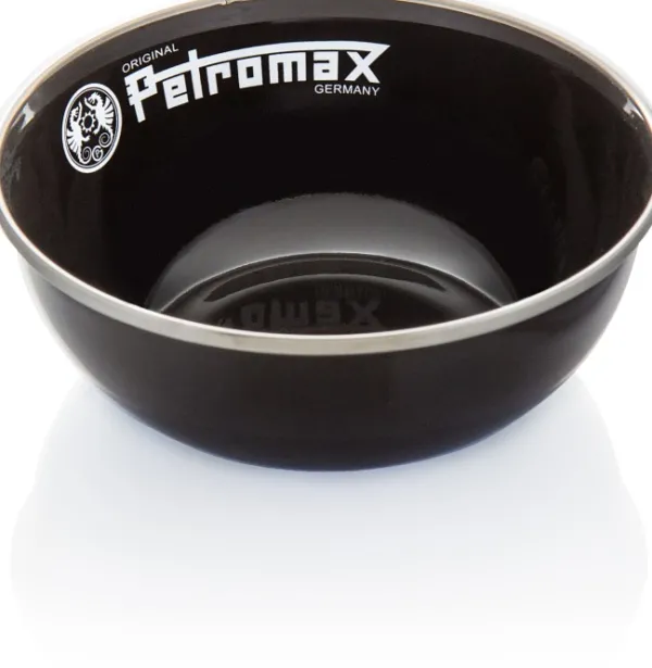 Petromax Enamel Bowls 600 ml Black 2-pack| Astiat Ja Ruokailuvälineet